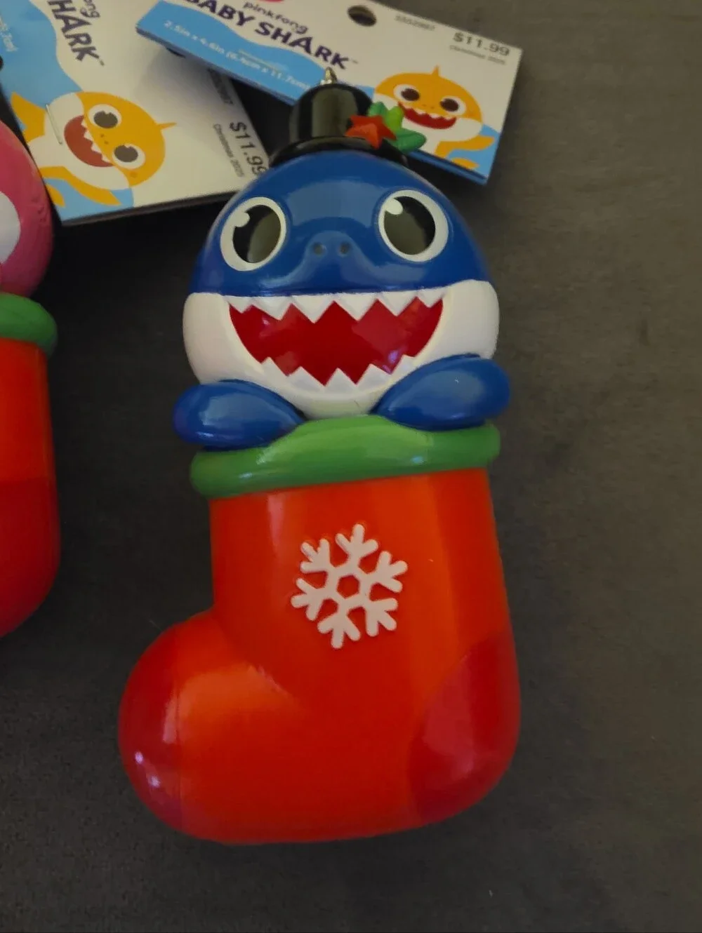NWT Mama Shark & Daddy Shark In Stockings Christmas Tree Ornaments Kurt S. Adler